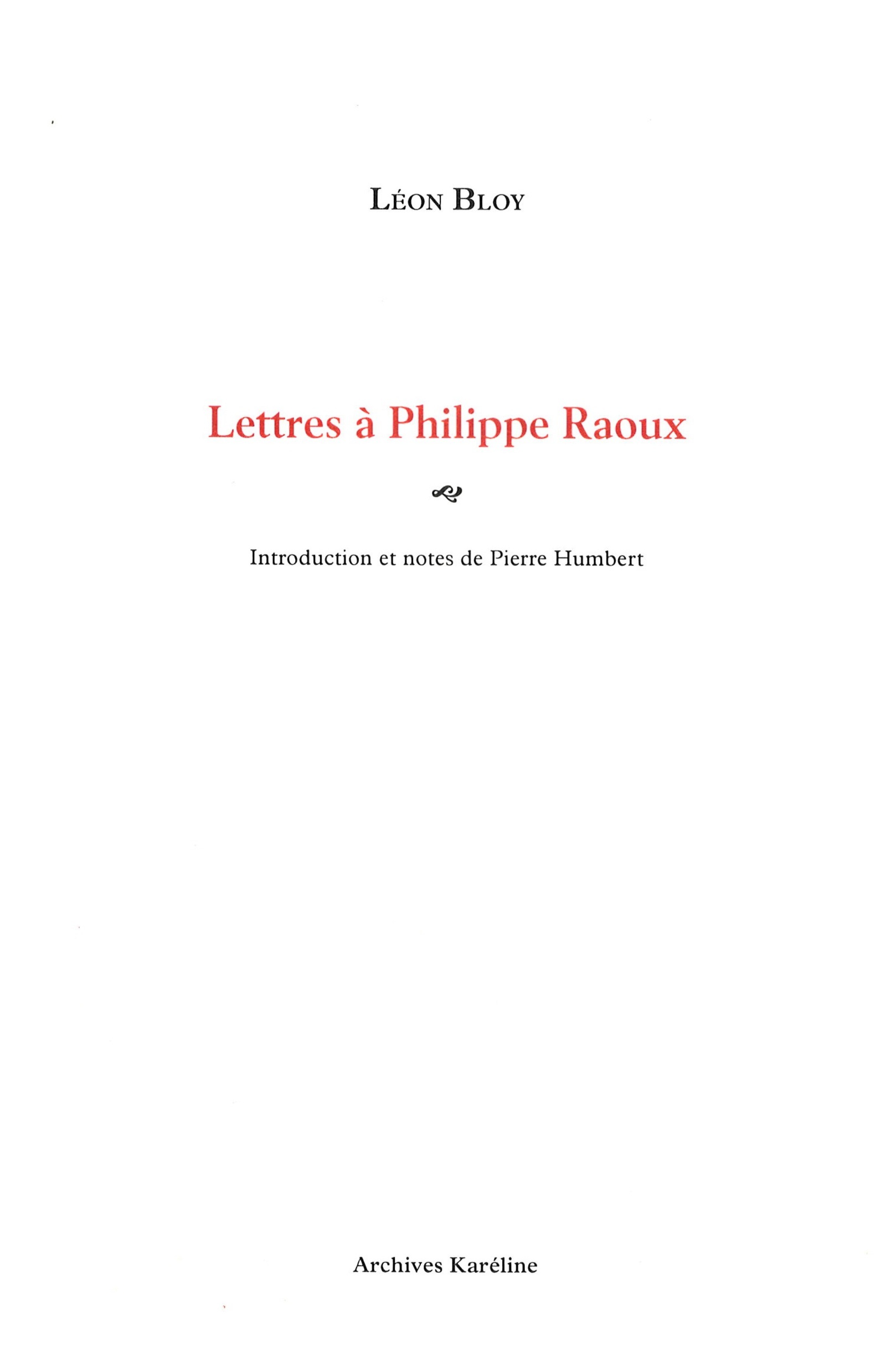Lettres à Philippe Raoux