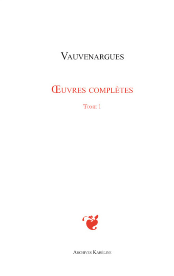 Oeuvres complètes (Tome 1)