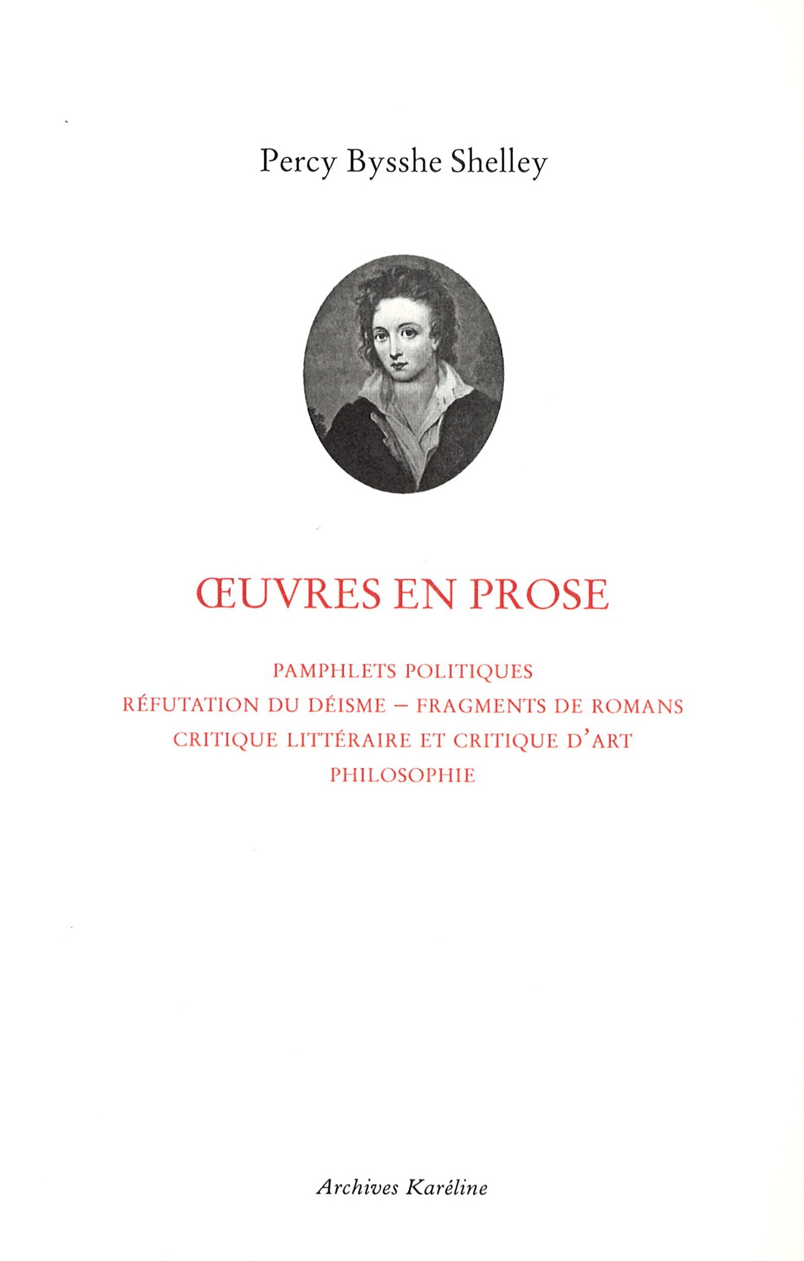Œuvres en prose