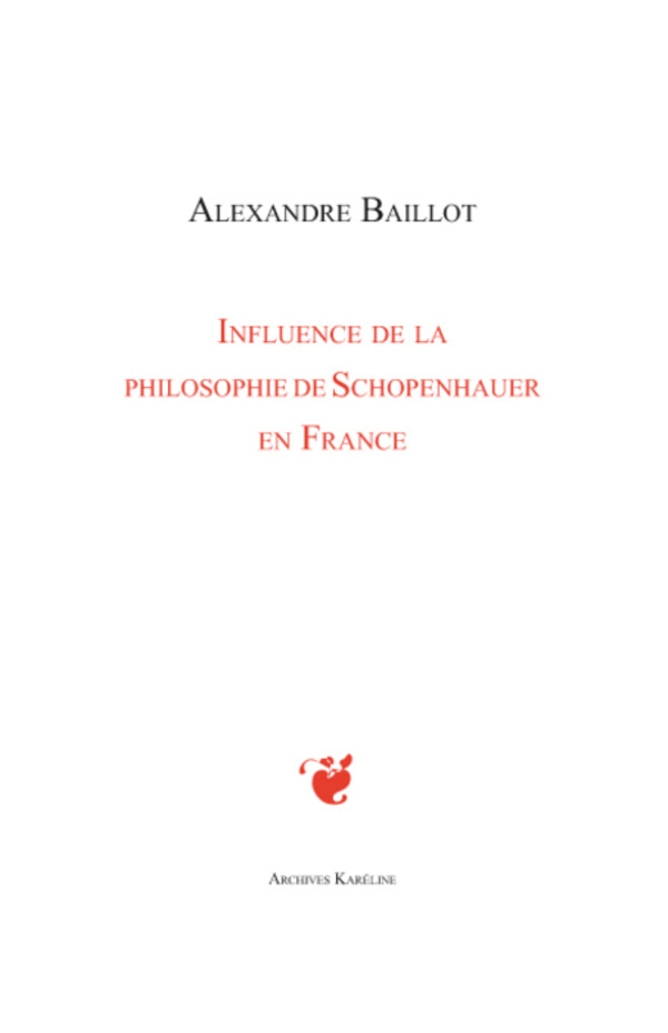 Influence de la philosophie de Schopenhauer en France