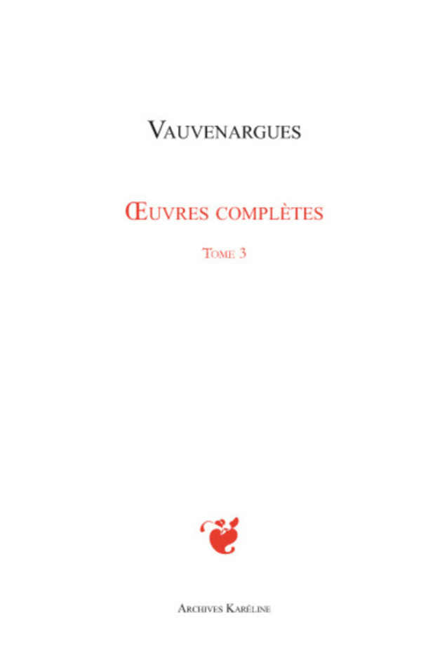 Oeuvres complètes (Tome 3)
