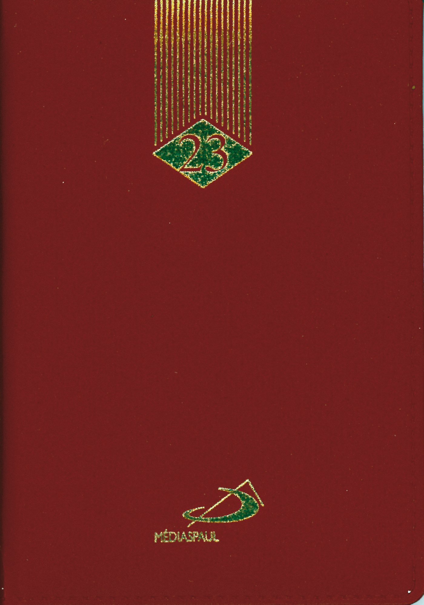 Agenda Médiaspaul 2023 couleur marron