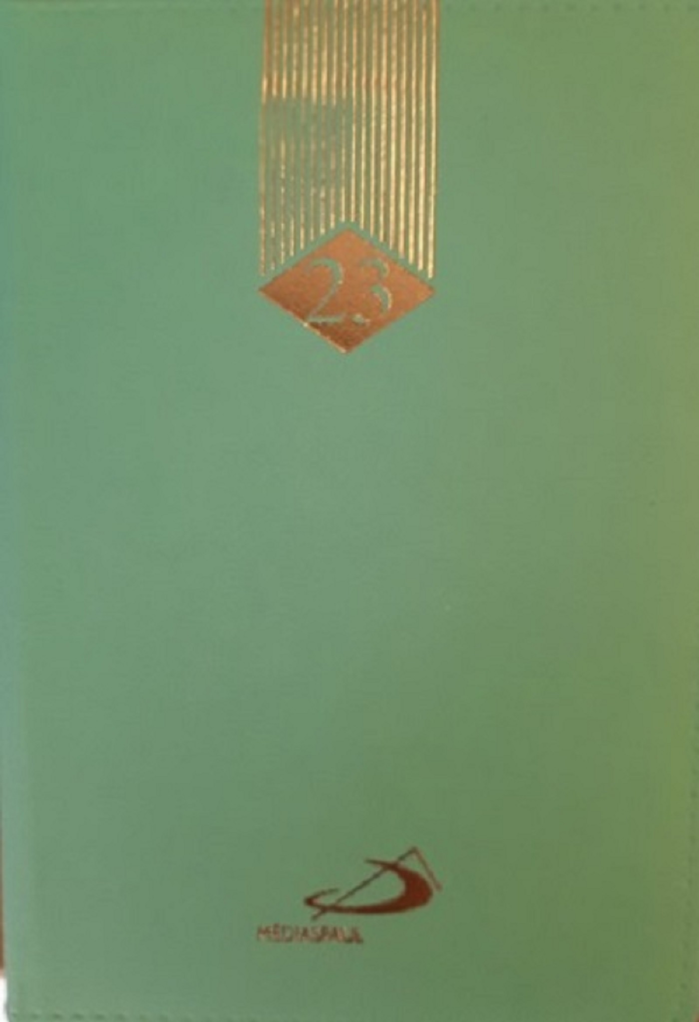 Agenda Médiaspaul 2023 couleur vert clair