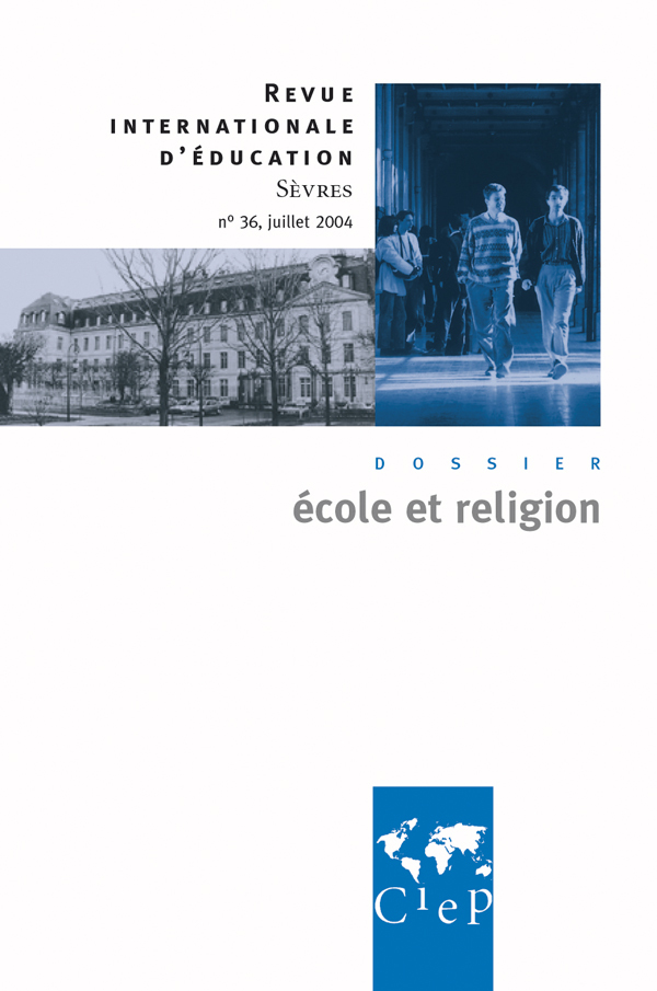 Ecole et religion - Revue internationale d'éducation Sèvres 36