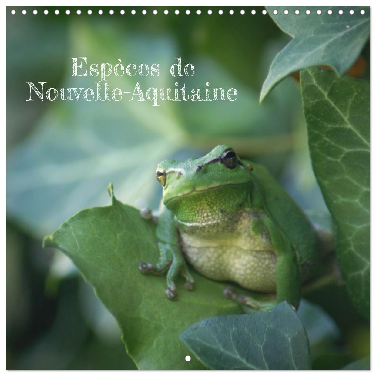 Espèces de Nouvelle Aquitaine (Calendrier mural carré 2026 30x30 cm) Calendrier double avec une page pour vos prises de notes