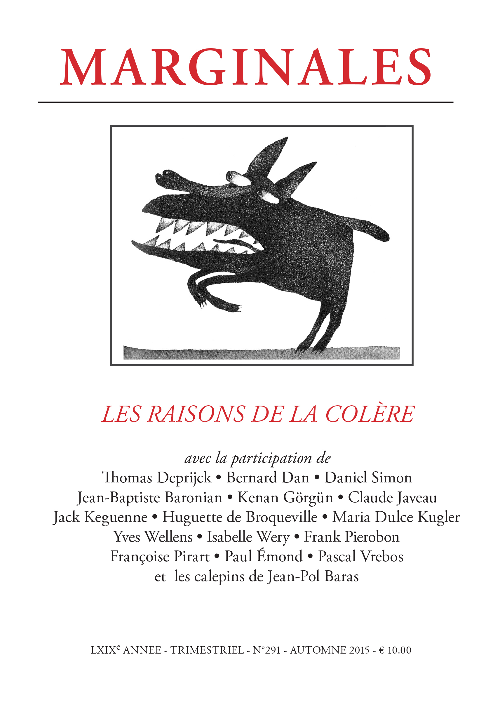 LES RAISONS DE LA COLERE
