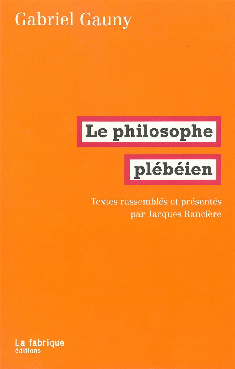 Le Philosophe plébéien