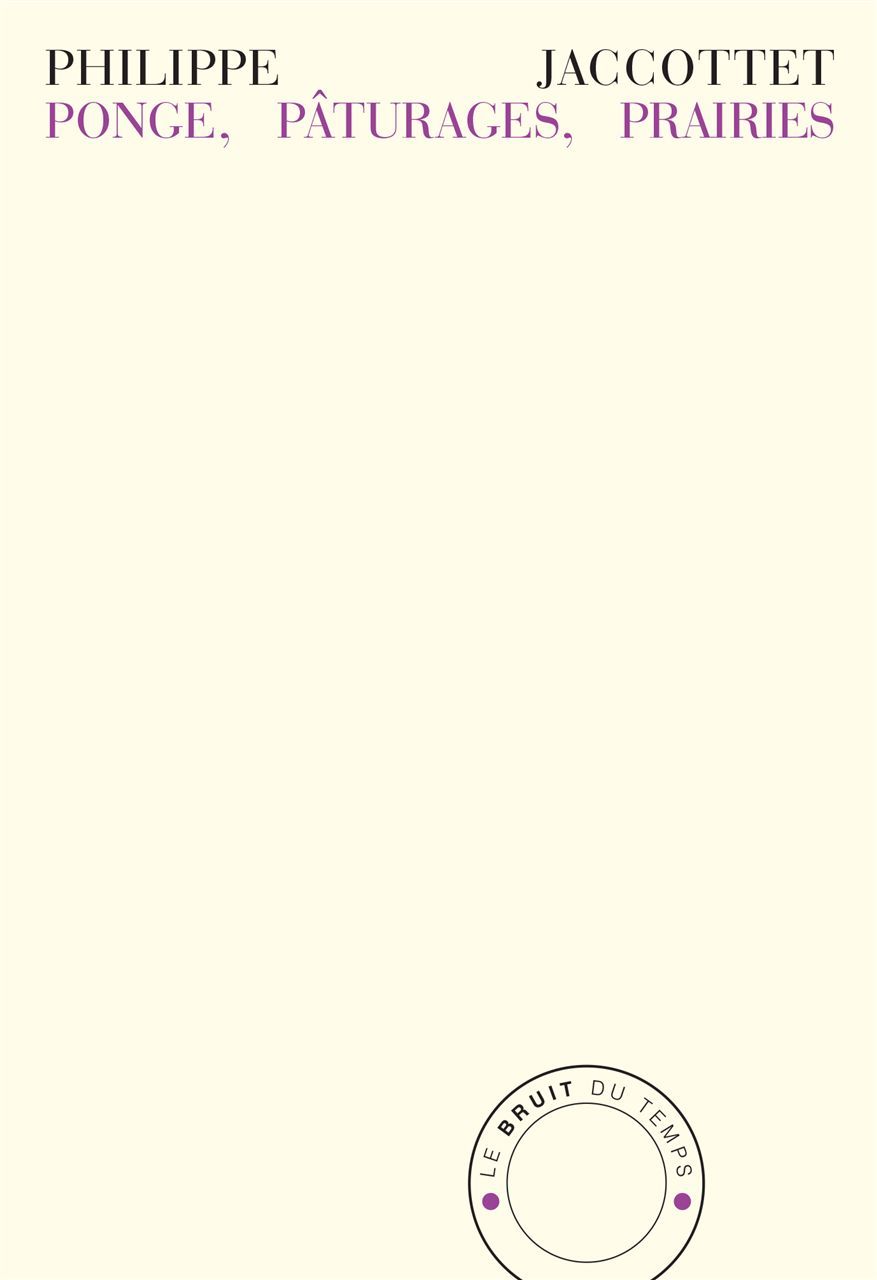 Ponge, pâturages, prairies