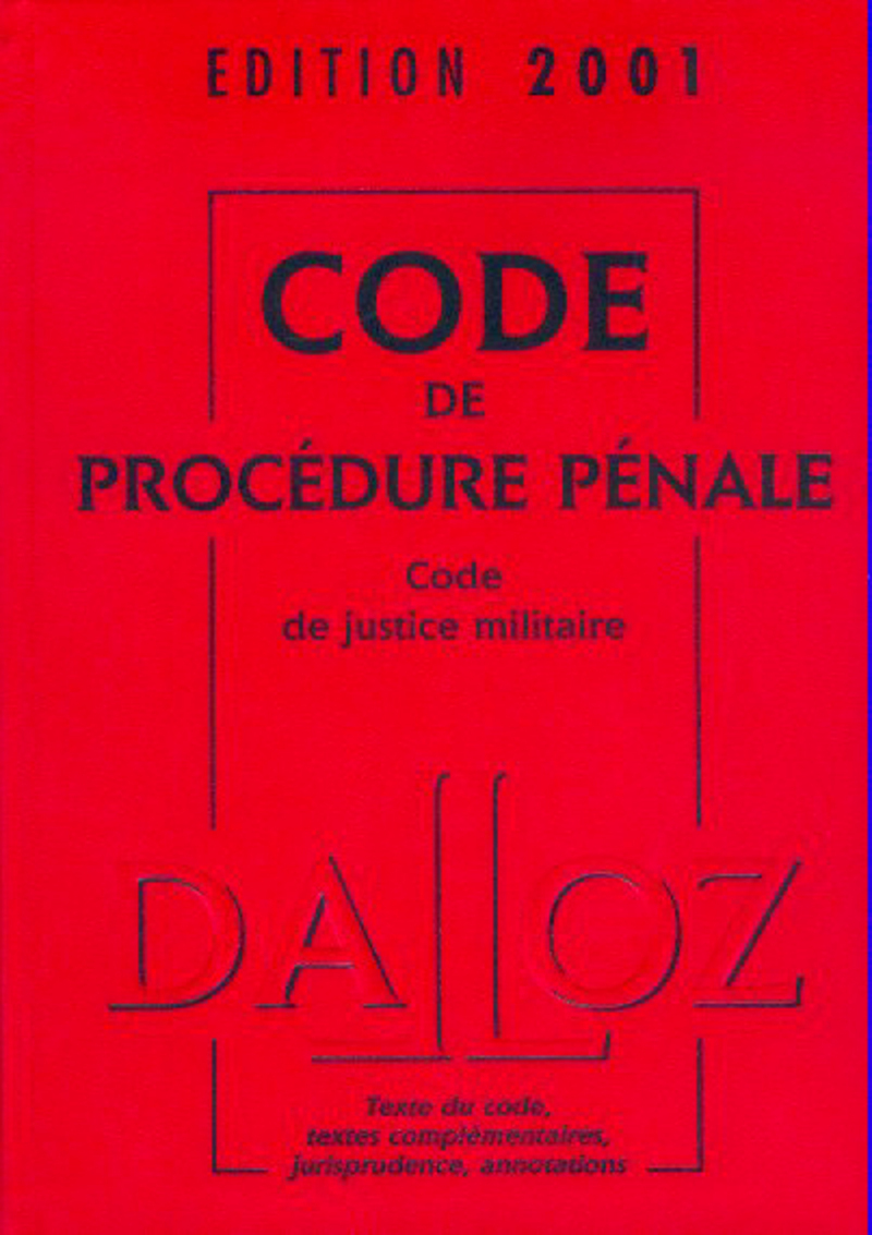 CODE DE PROCEDURE PENALE 2001