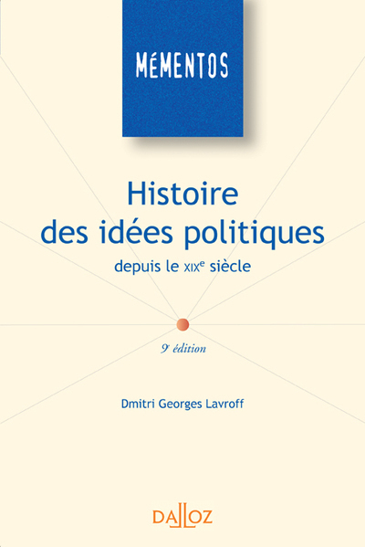 Histoire des idées politiques depuis le XIXe siècle. 9e éd.