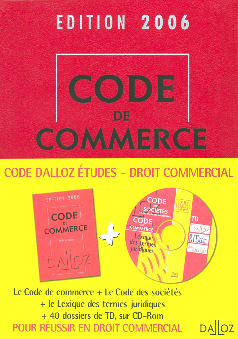 Code Dalloz Études droit commercial 2006
