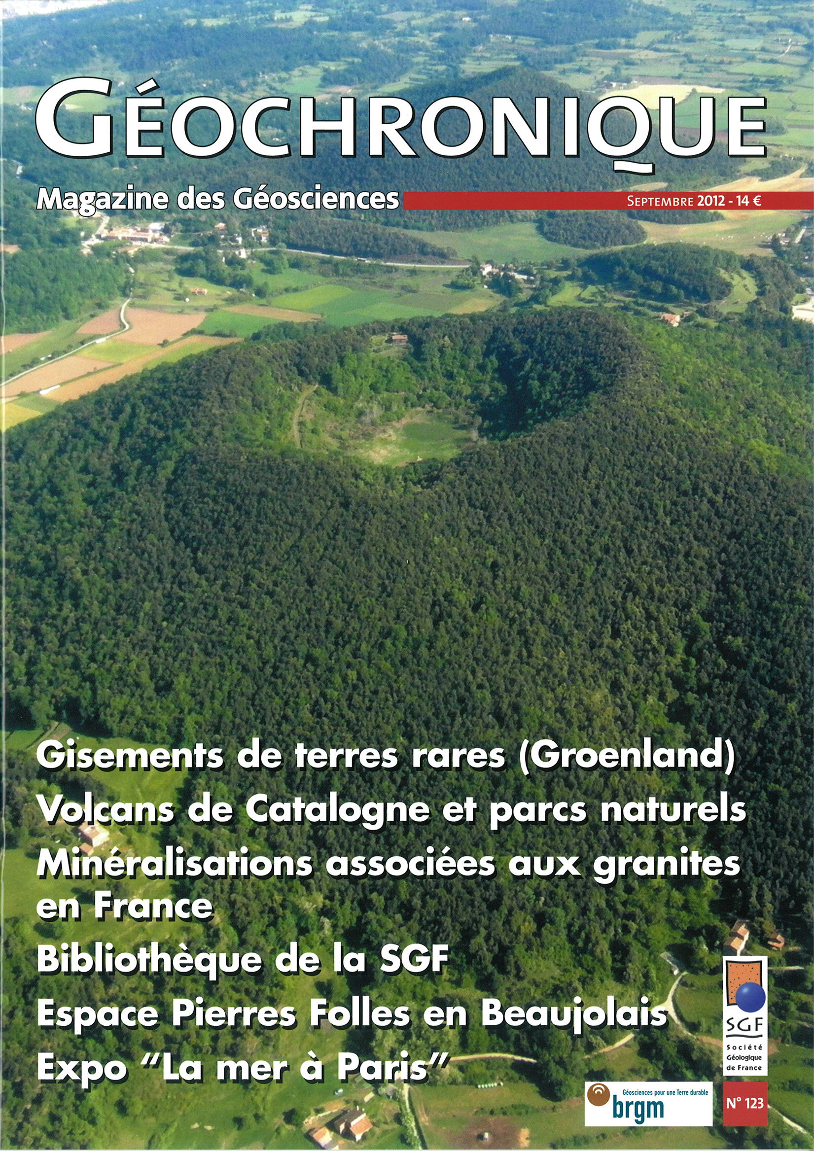 Regards sur...terres rares, volcans Catalogne, minéralisations granites, bibliothèque SGF