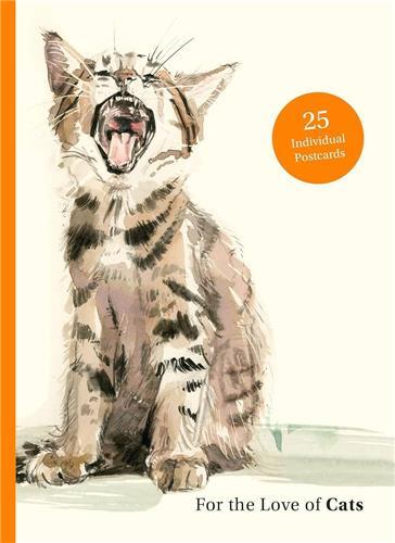 For the Love of Cats 25 Postcards /anglais