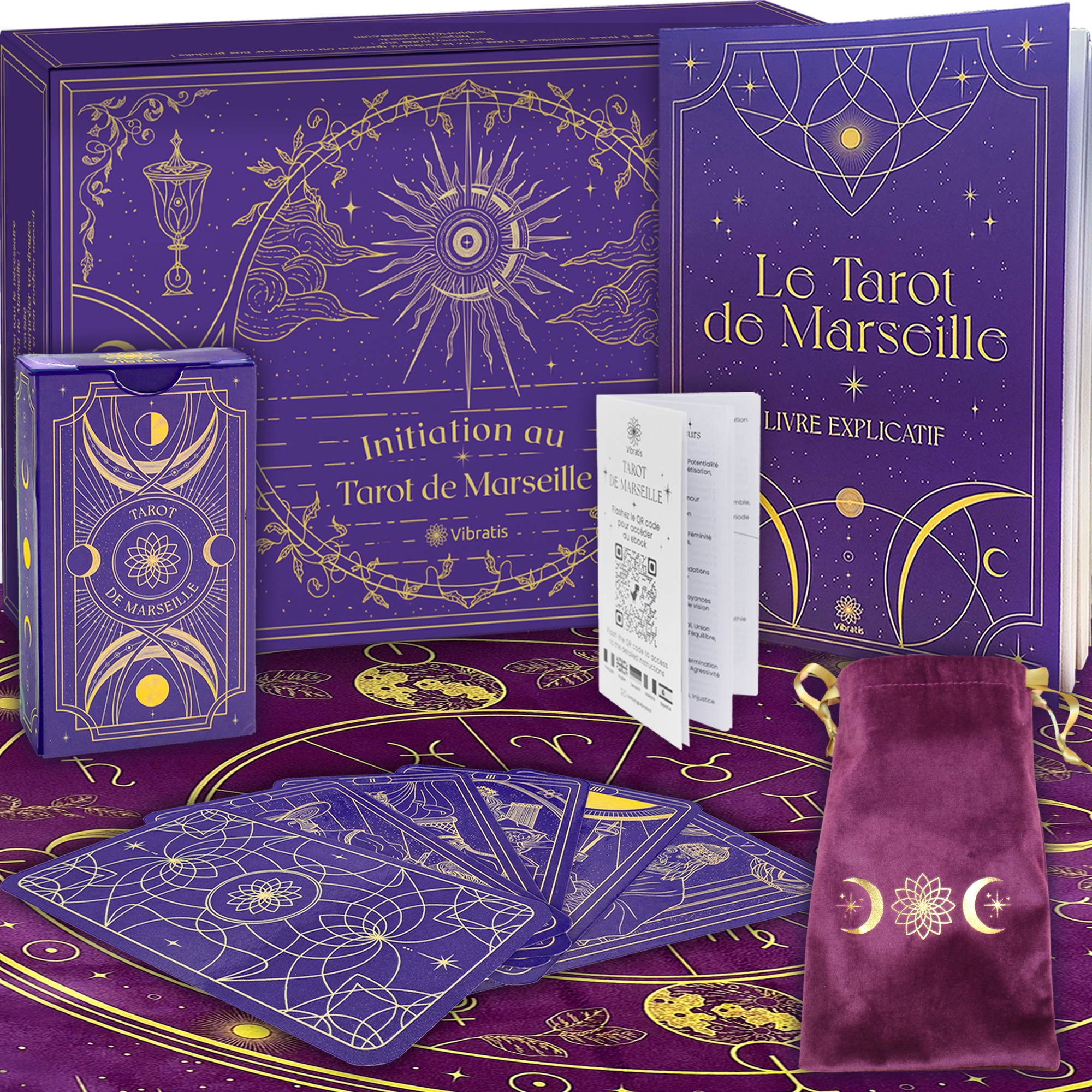 Coffret d'initiation au tarot de Marseille
