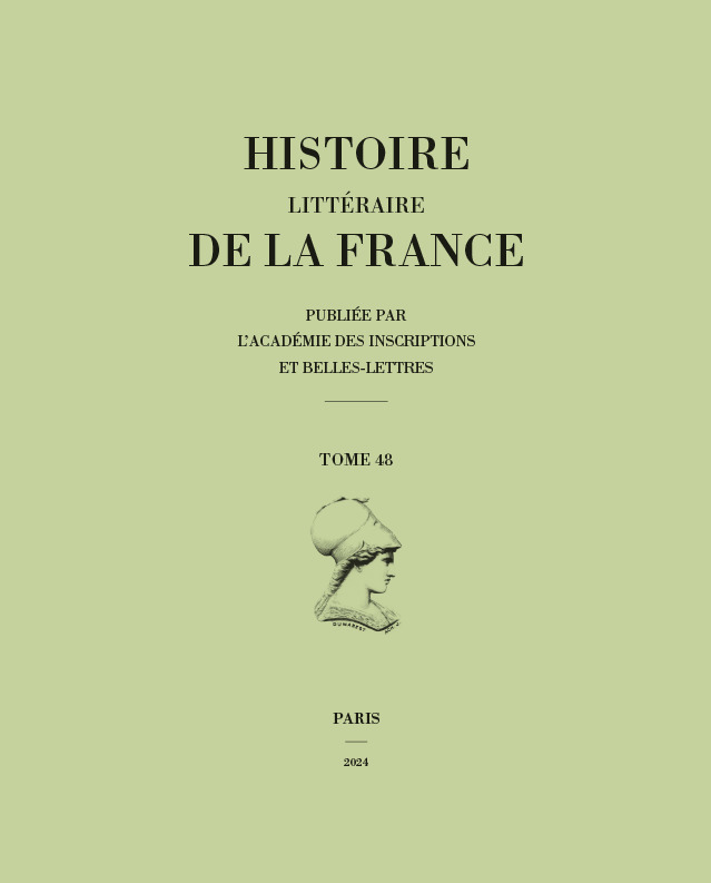 Histoire littéraire de la France. Tome 48