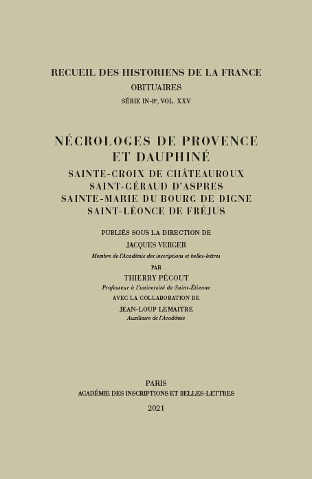 Nécrologes de Provence et Dauphiné