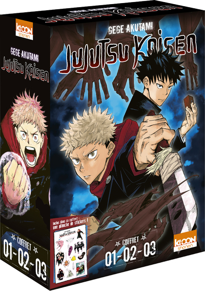 Coffret Jujutsu Kaisen vol. 1 à 3