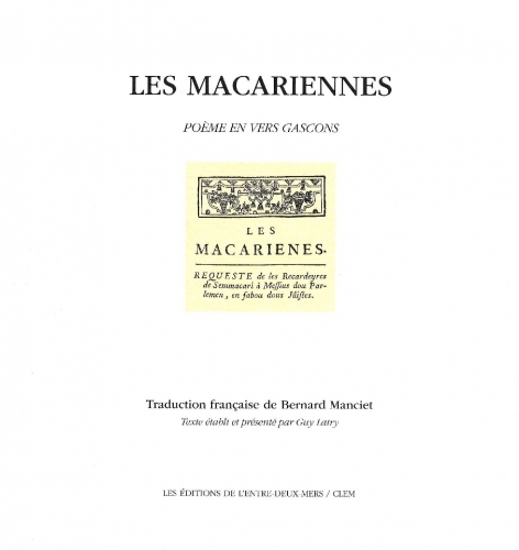 Les Macariennes - poème en vers gascons