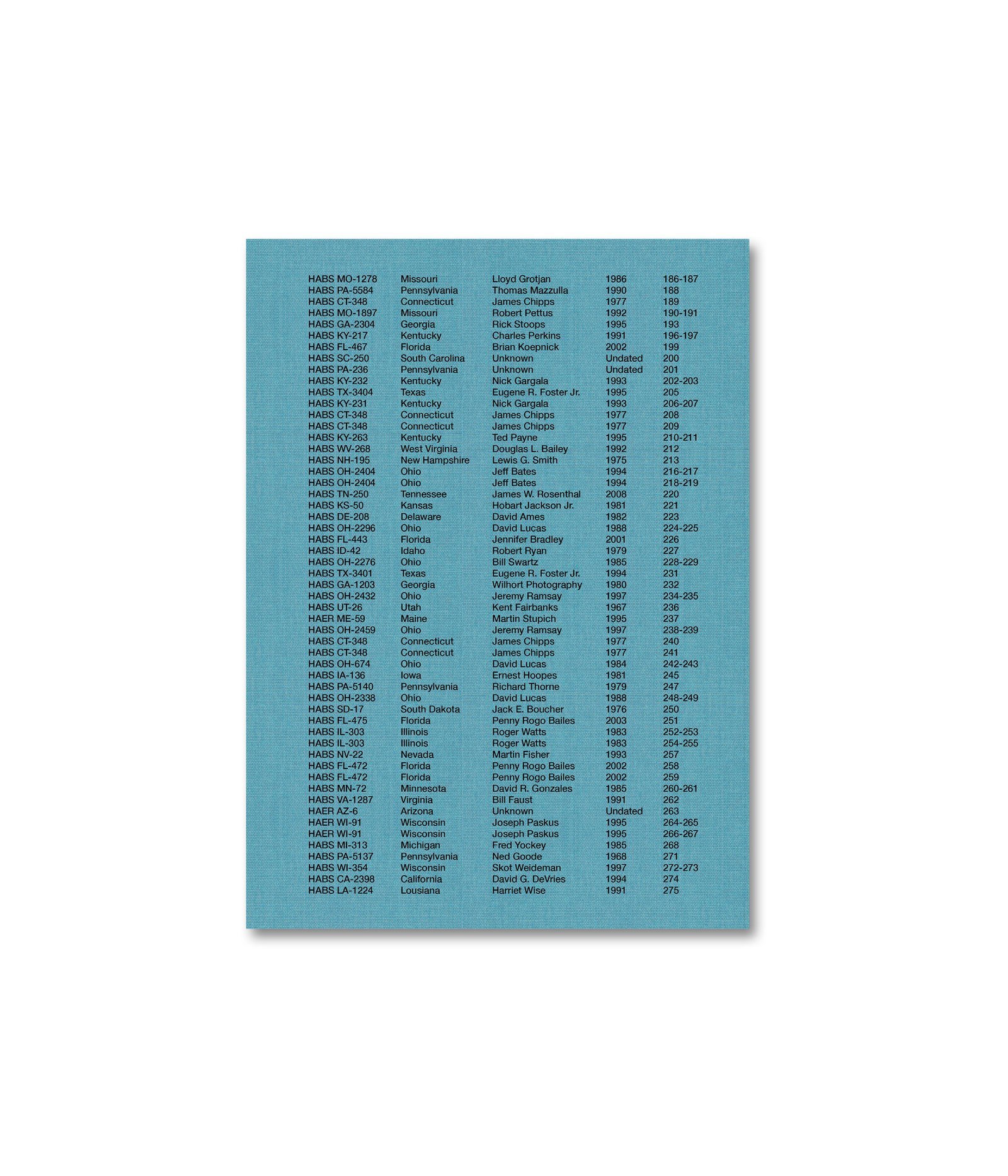 A FIELD MEASURE SURVEY OF AMERICAN ARCHITECTURE