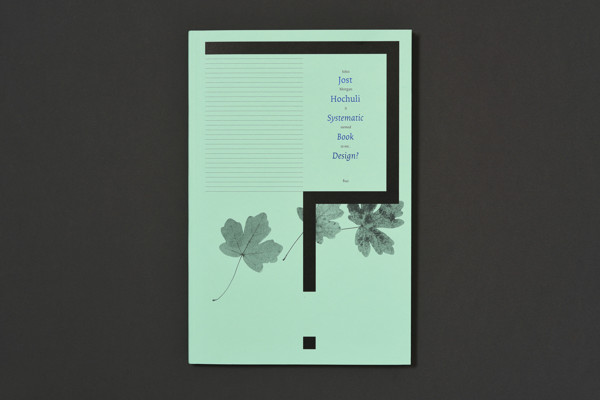 Systematic book design?