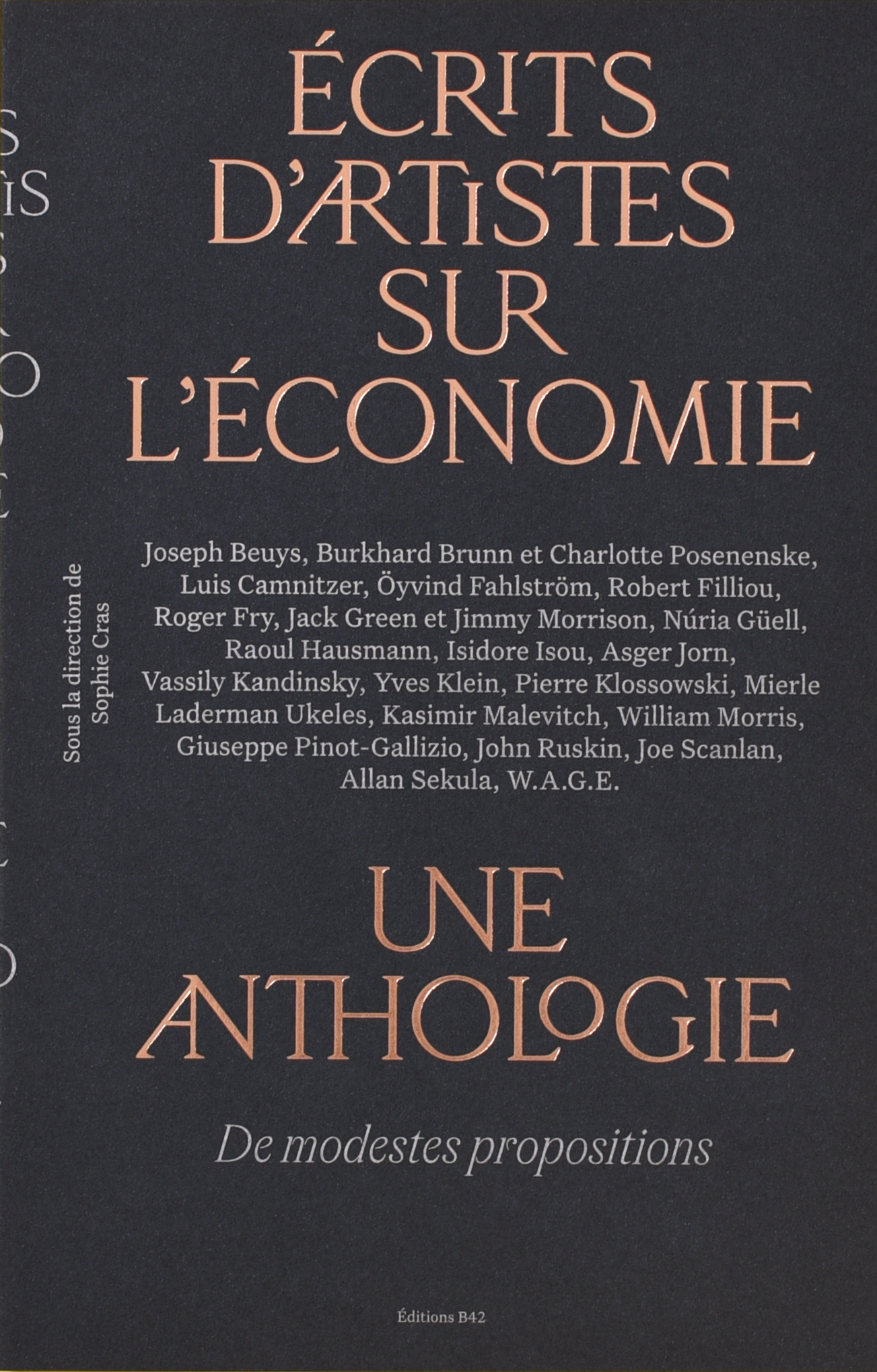 Écrits d’artistes sur l’économie, une anthologie