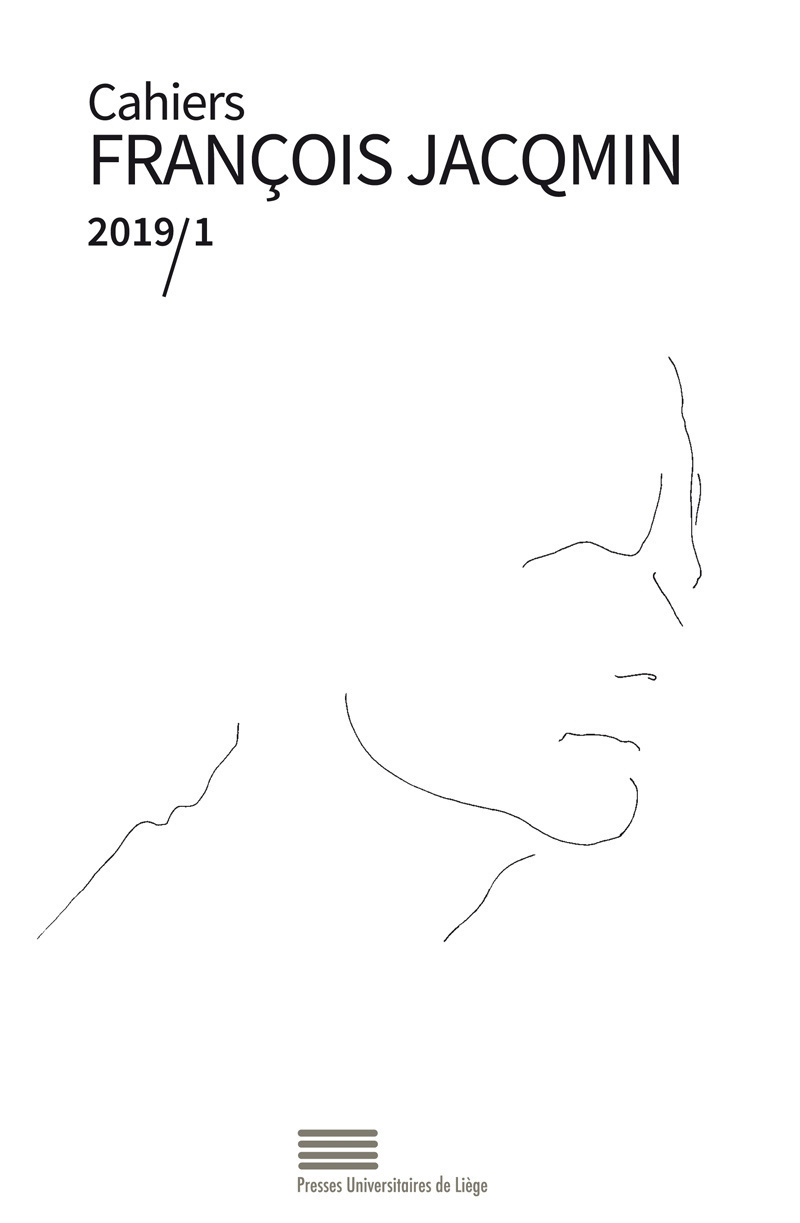 CAHIERS FRANCOIS JACQMIN 1