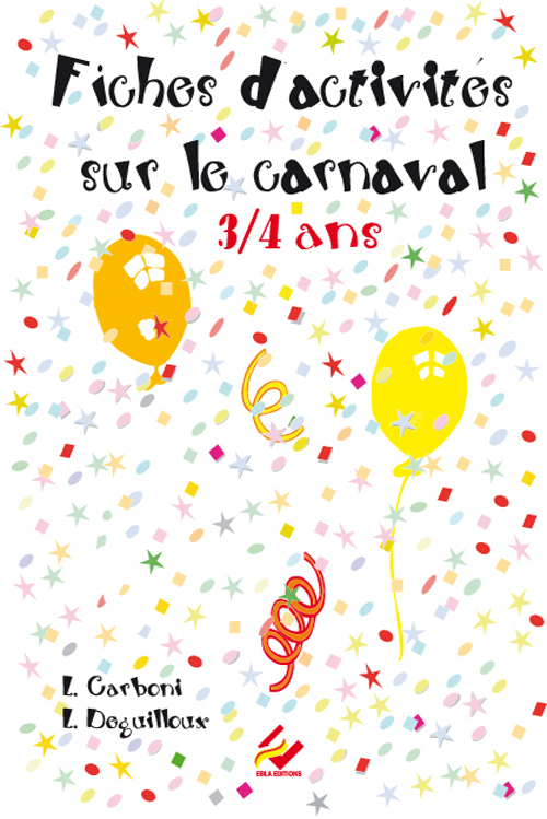 Fiches d'activités sur le carnaval 3/4 ans