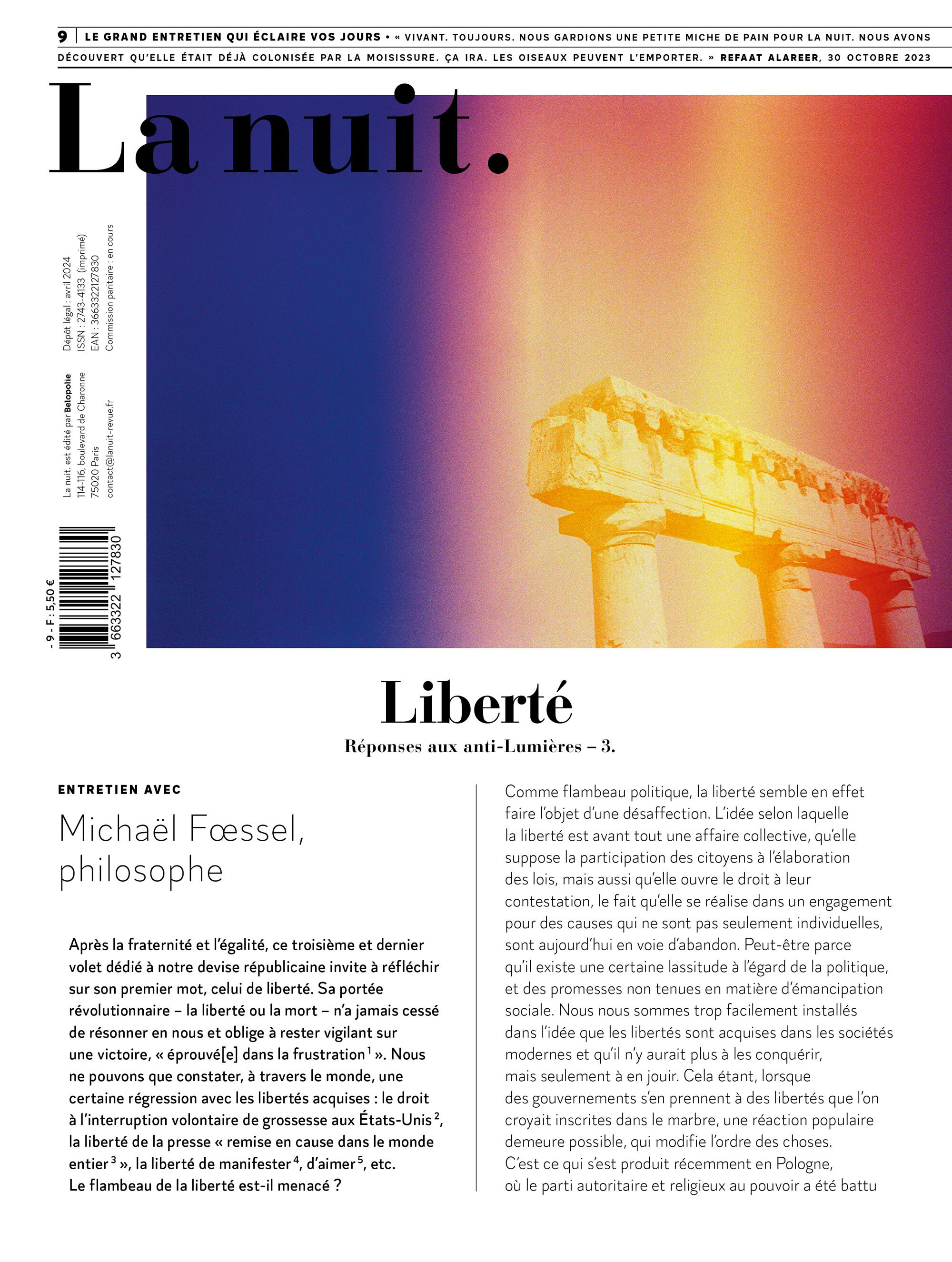 La nuit n°9 - Liberté