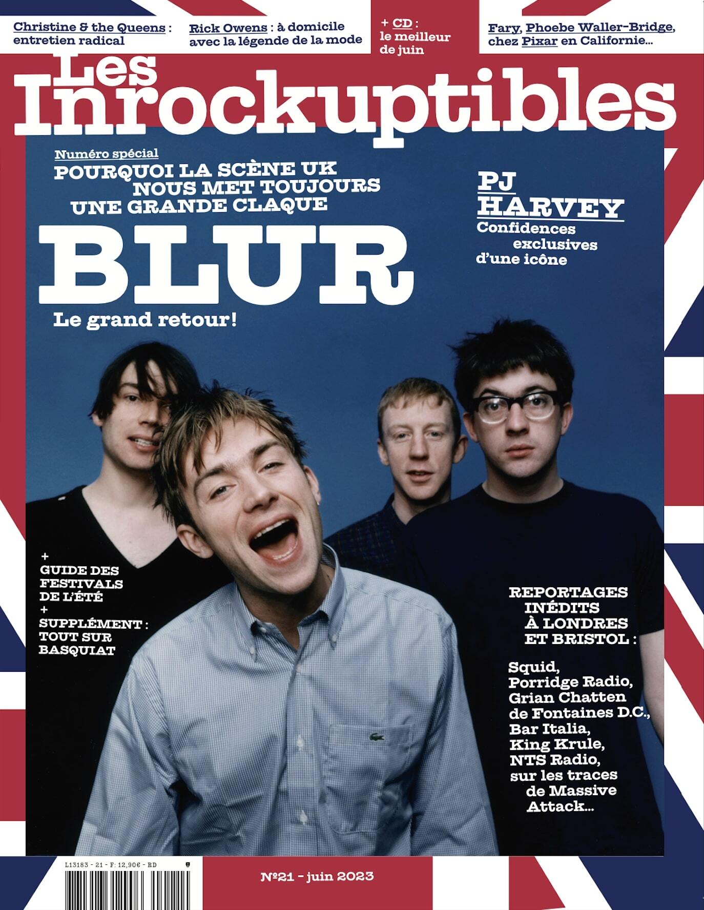 Les Inrockuptibles N°21 : Blur, le grand retour ! - juin 2023