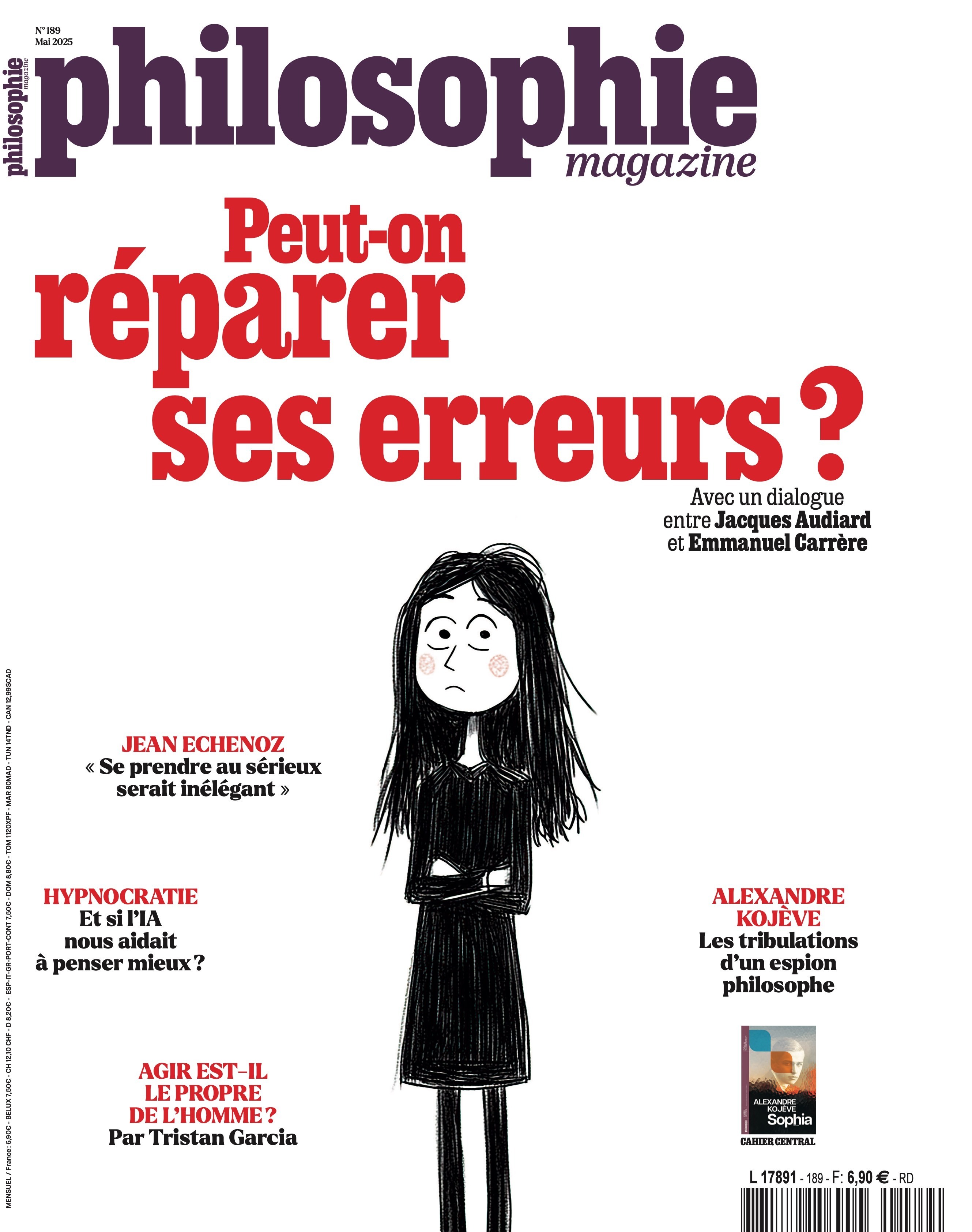 Philosophie Magazine n°189 : Peut-on réparer ses erreurs ? - Mai 2025