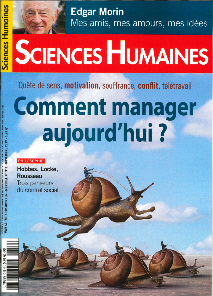 Sciences Humaines N°319 Comment manager aujourd'hui?  - octobre 2019