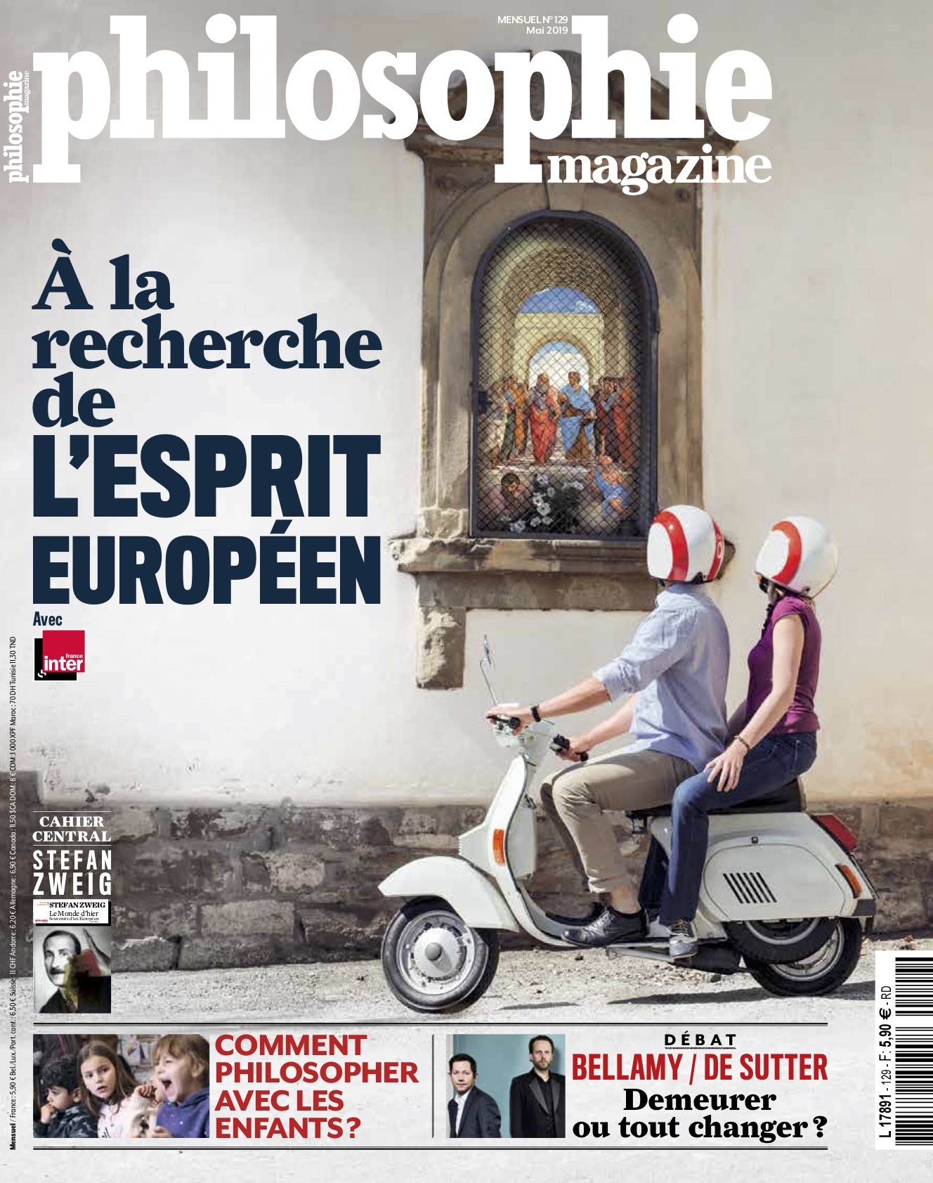 Philosophie Magazine n°129 A la recherche de l'esprit européen - mai 2019