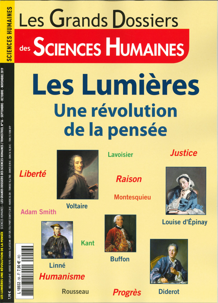 Sciences Humaines GD N°56 Les Lumières - septembre/octobre/novembre 2019