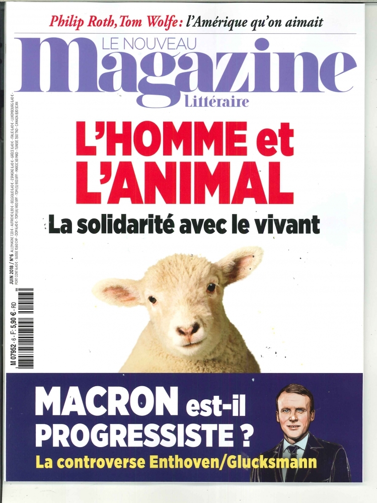 Le Nouveau Magazine Littéraire N°6  L homme et l'animal - juin 2018