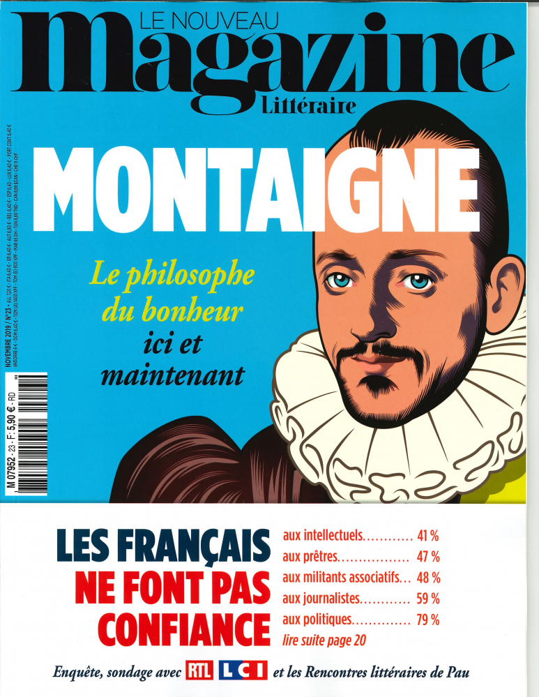Le Nouveau Magazine Littéraire N°23 Montaigne  - novembre 2019
