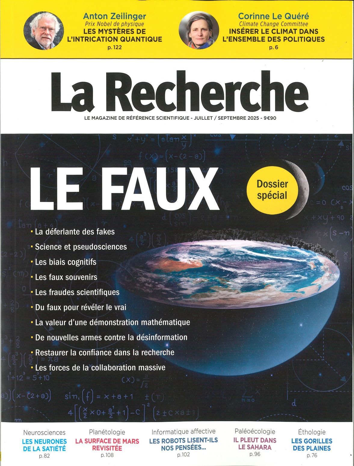 La Recherche N°582 : Le Faux - Juillet/Septembre 2025
