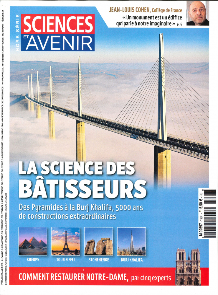 Sciences et Avenir HS N°198 - La science des Bâtisseurs  Juillet/Aout  2019
