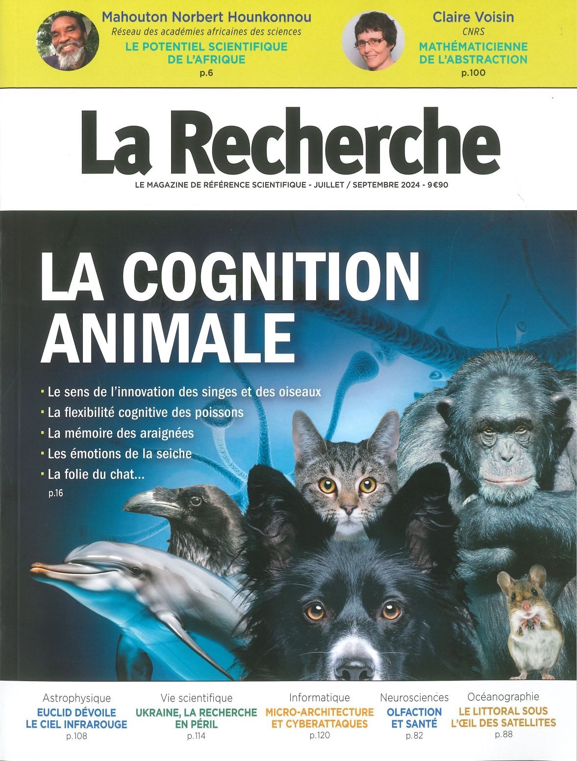 La Recherche n°578 : La cognition animale Juin-Juillet 2024