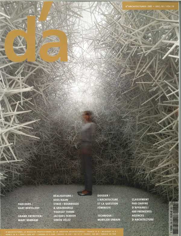 D'Architectures N°268 L ARCHITECTURE ET LA QUESTION FEMINISTE  - décembre 2018