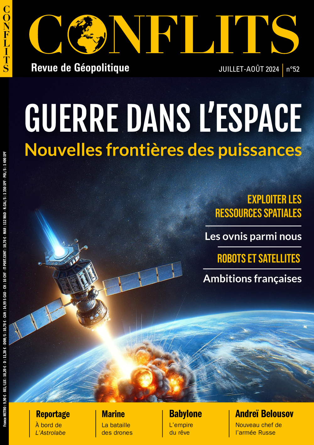 Conflits n°52 : Guerre dans l'espace - Juillet-Août 2024