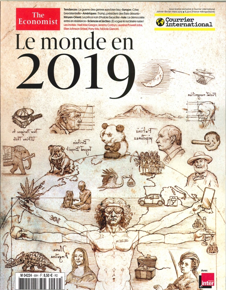 Courrier International HS N°69 Le Monde en 2019 - janvier 2019