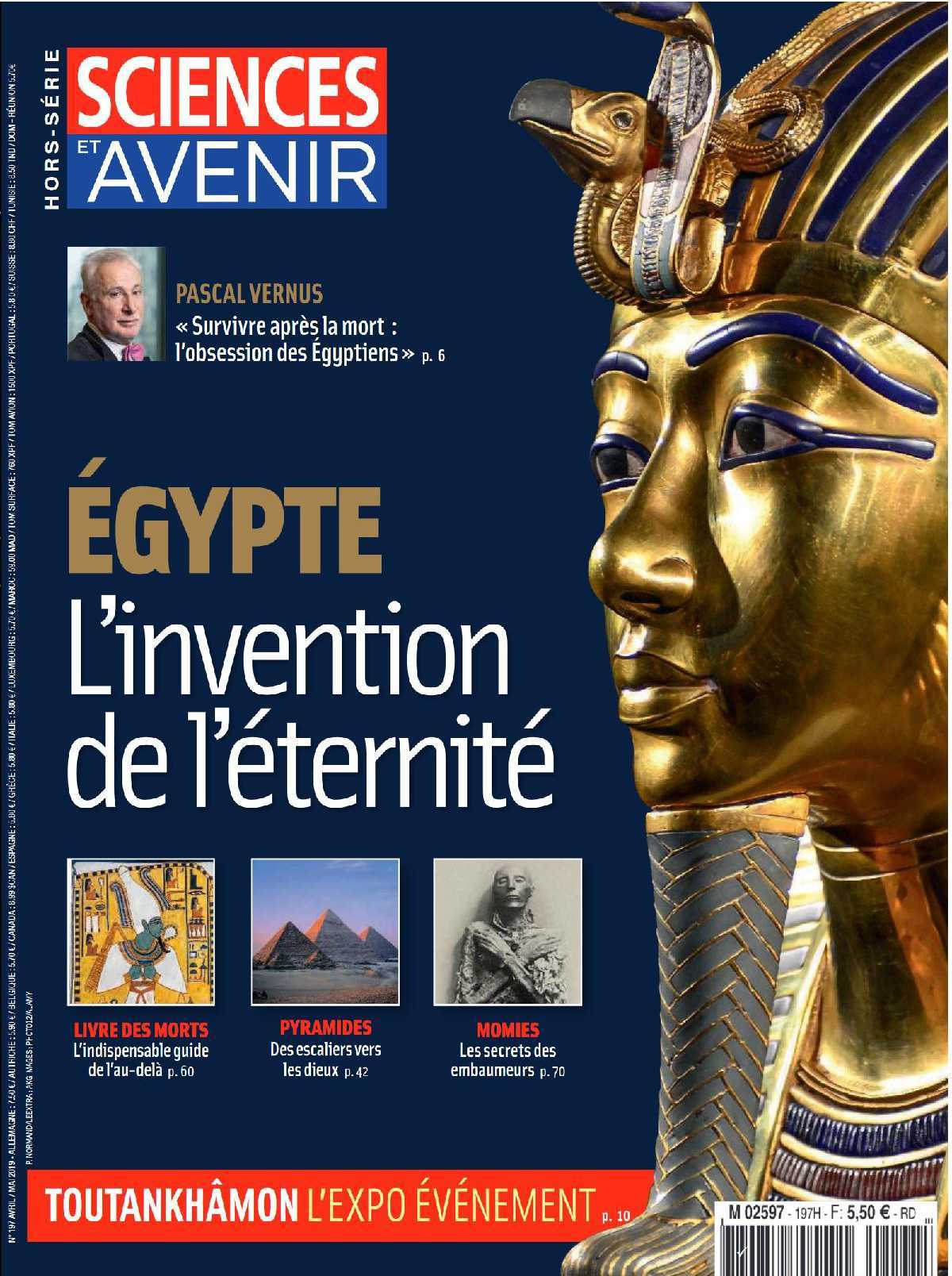 Sciences et Avenir HS N°197 L'Egypte ou l'invention de l'immortalité - février/mars 2019