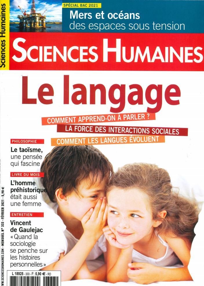 Sciences Humaines N°333 - Le langage - Février 2021