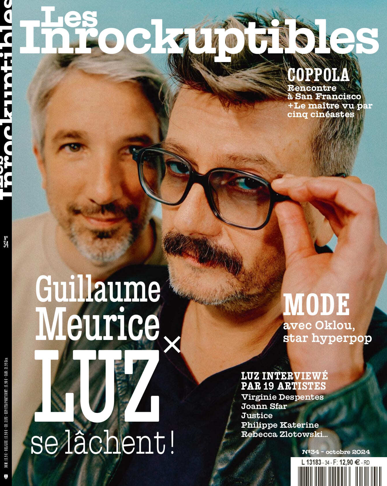 Les Inrockuptibles Mensuel N°34 : Guillaume Meurice X LUZ- Octobre 2024