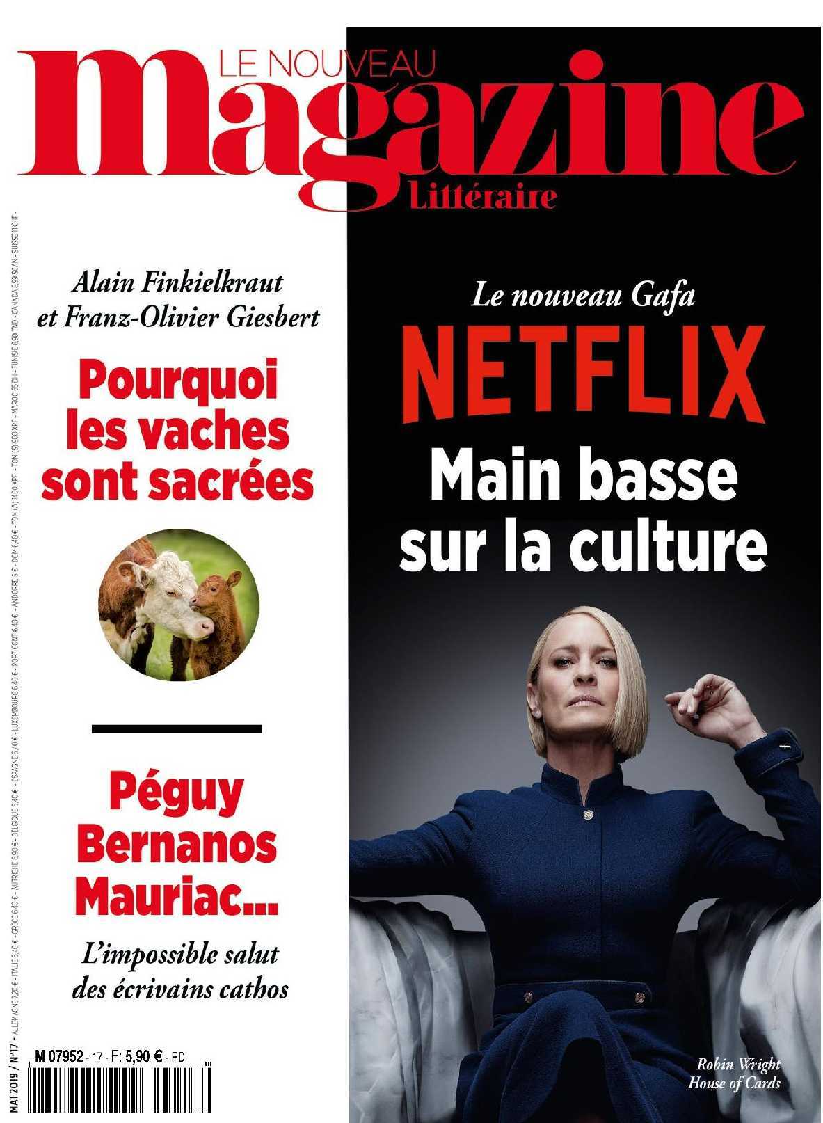 Le Nouveau Magazine Littéraire N°17 Netflix - mai 2019