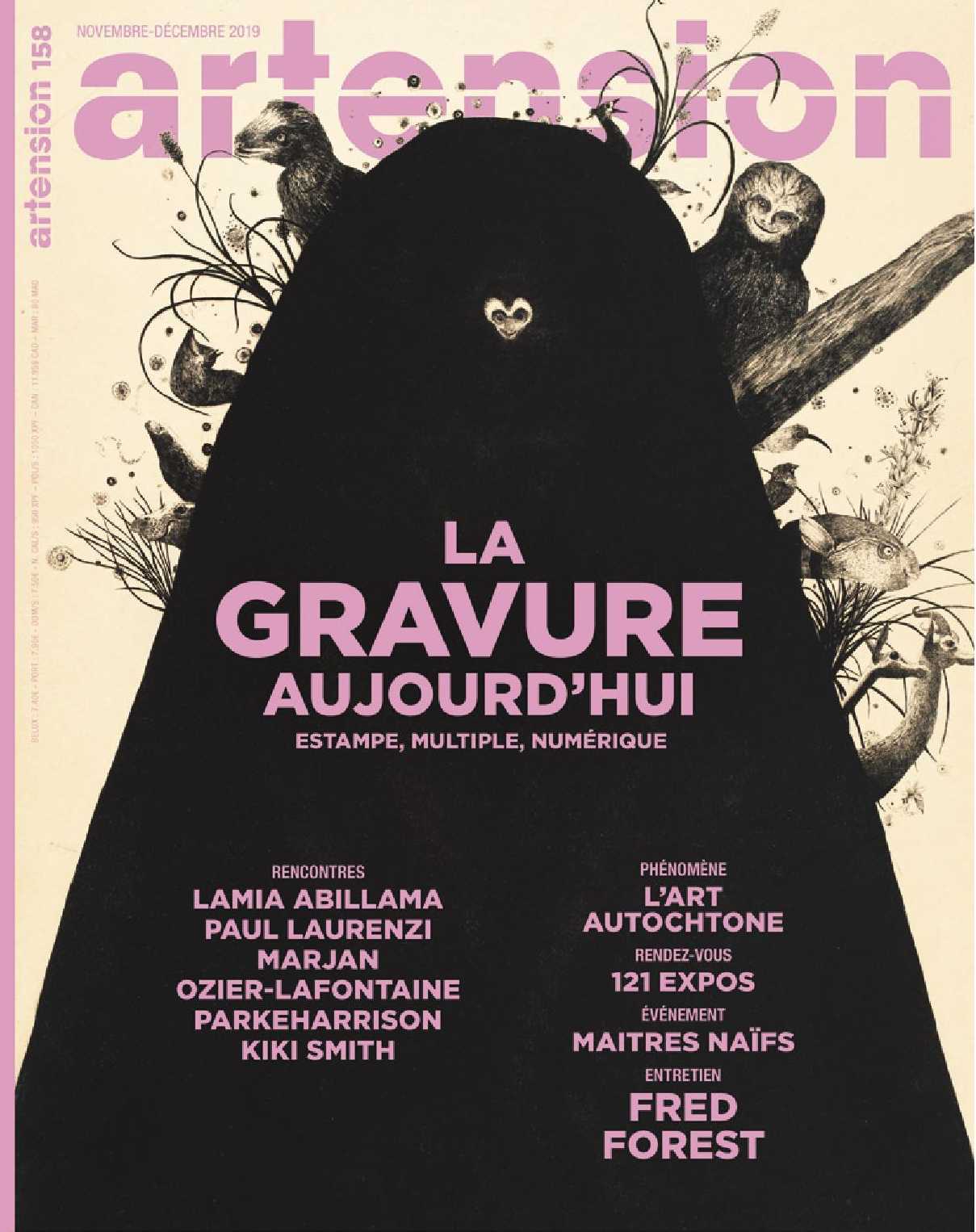 Artension N°158 La gravure aujourd'hui  - novembre/décembre  2019