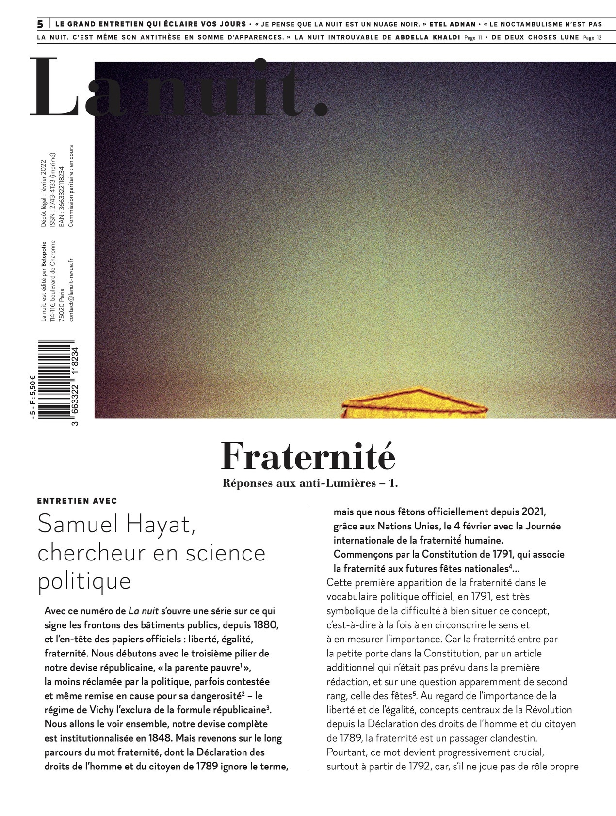 La nuit n°5 - Fraternité