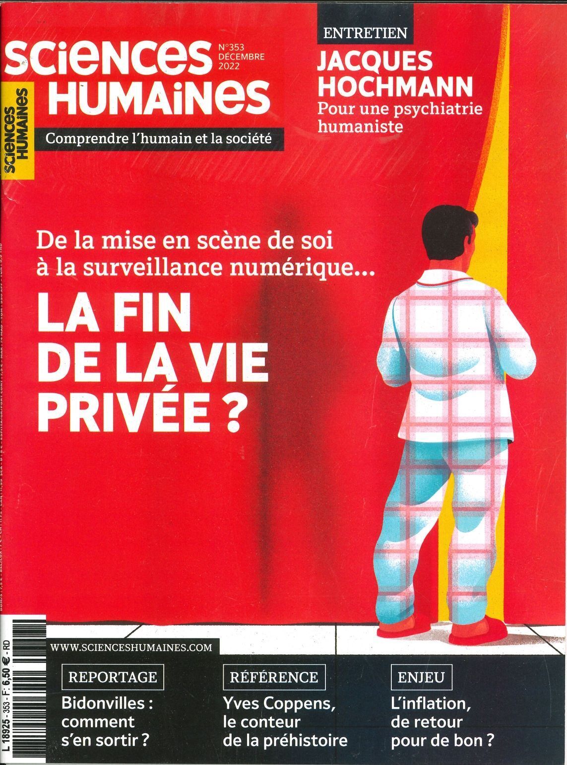Sciences Humaines n°353 : La fin de la vie privée ? - Décembre 2022