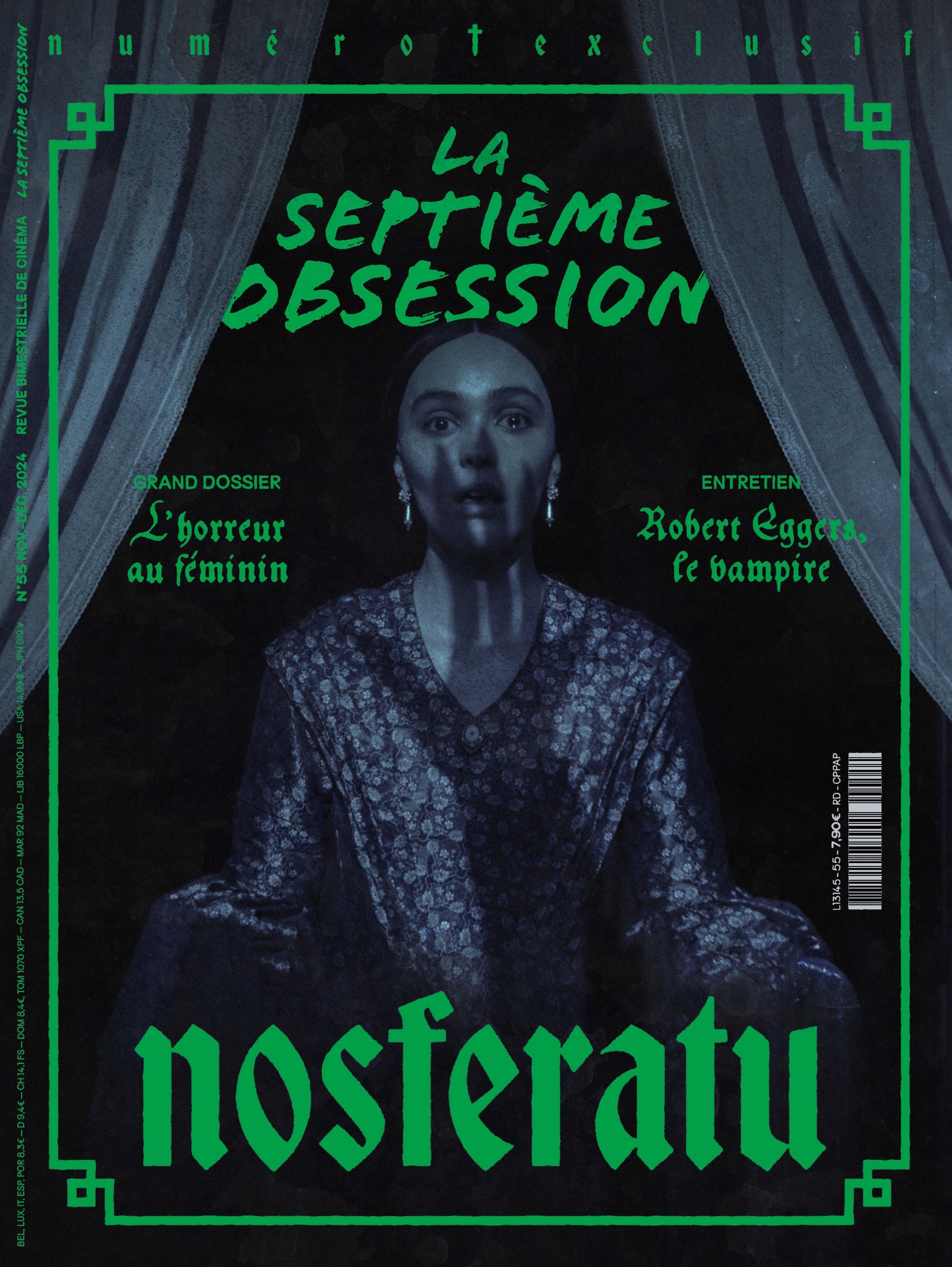 La Septième Obsession n°55 : L'horreur au féminin - Novembre/Décembre 2024