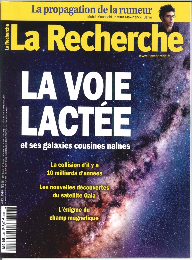 La Recherche N°546 La voie lactée  - avril 2019